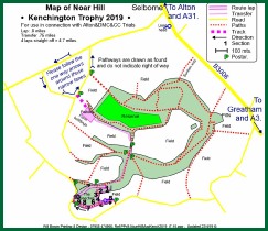 Map of 2019 Kenchington Trophy Trial. Click to enlarge, click pop up to close.