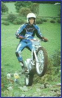 Geoff Herbert flies out of the hill climb.