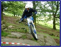 Jim Daffin shows a bit of leg for the crowds.